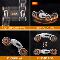 Remote & Gesture Control Dual Form Spray Stunt Twist Car