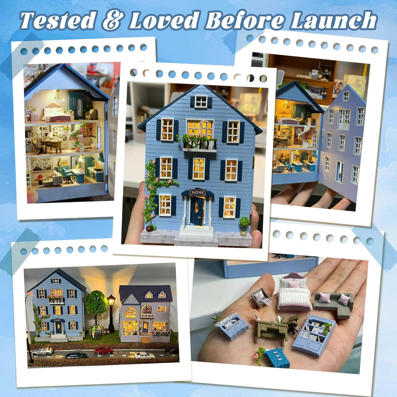 DIY Miniature Molan House With LED Lights