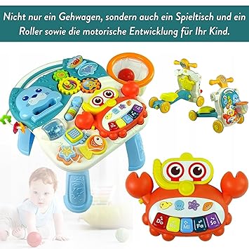 4in1 Multi-functional Baby Musical Walker - Green