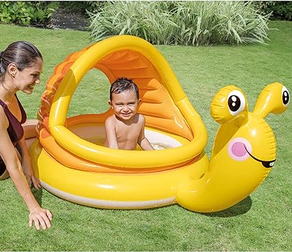 INTEX Lazy Snail Shade Baby Pool (57"x40"x29")
