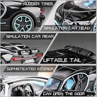 1:32 Diecast Bugatti Chiron With Acrylic Display Box - Black