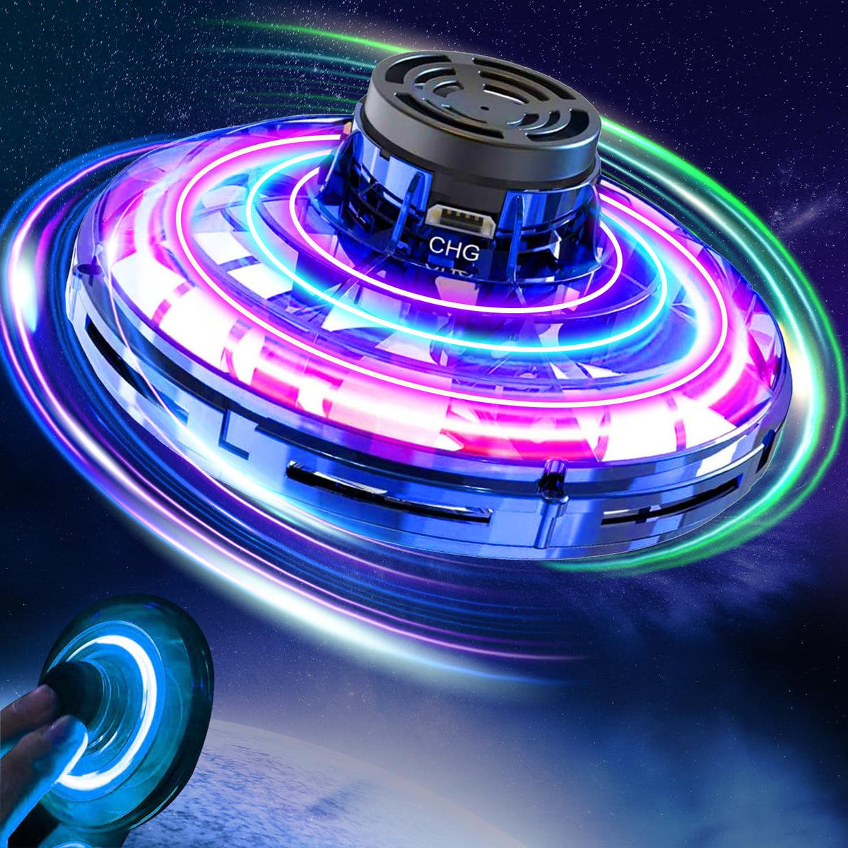 Induction Control Spinning UFO Toy