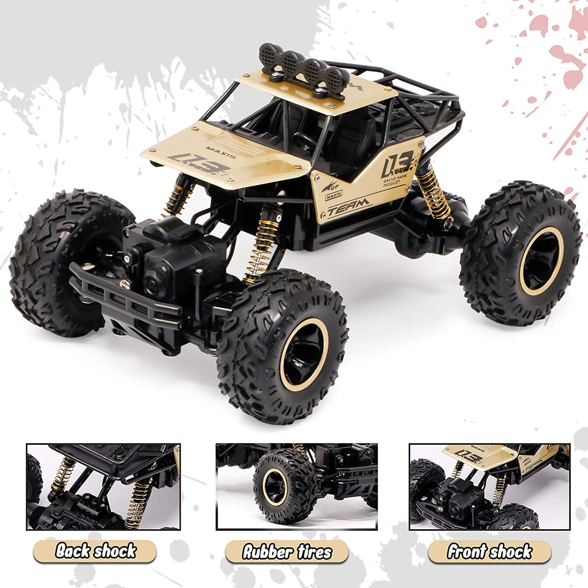 Rechargeable 4WD R/C Rock Climber Monster Truck
