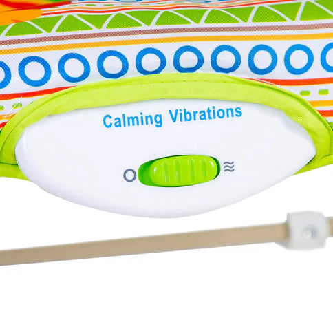 Musical Infant To Toddler Animal Design Rocker - Green