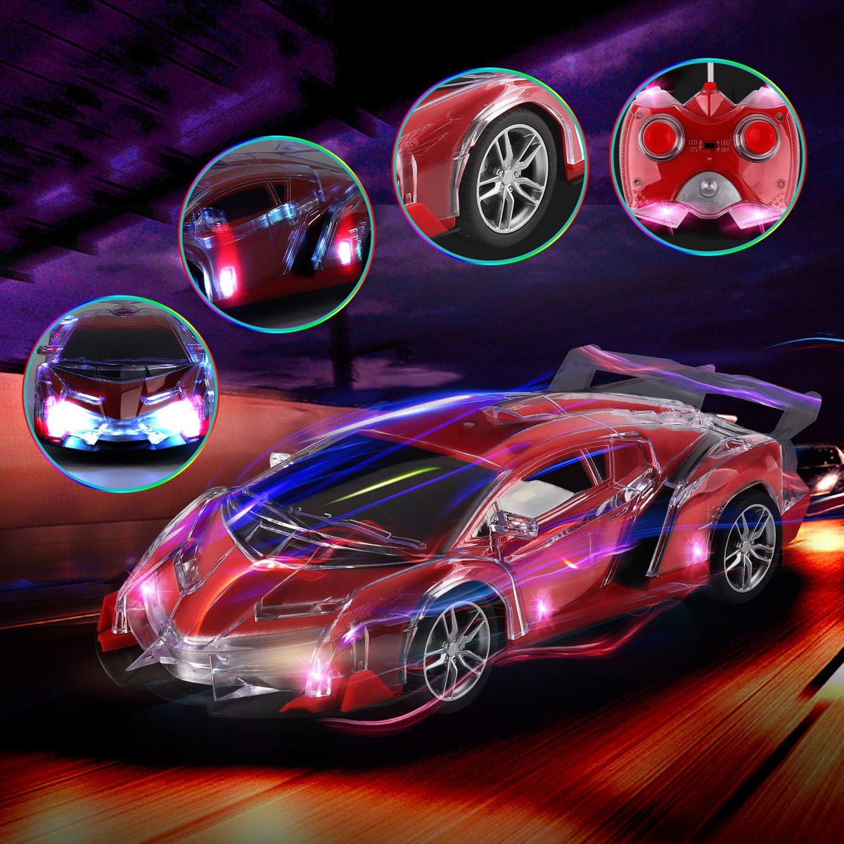1:18 RC Super Light Racing Car With Rechargeable Battery