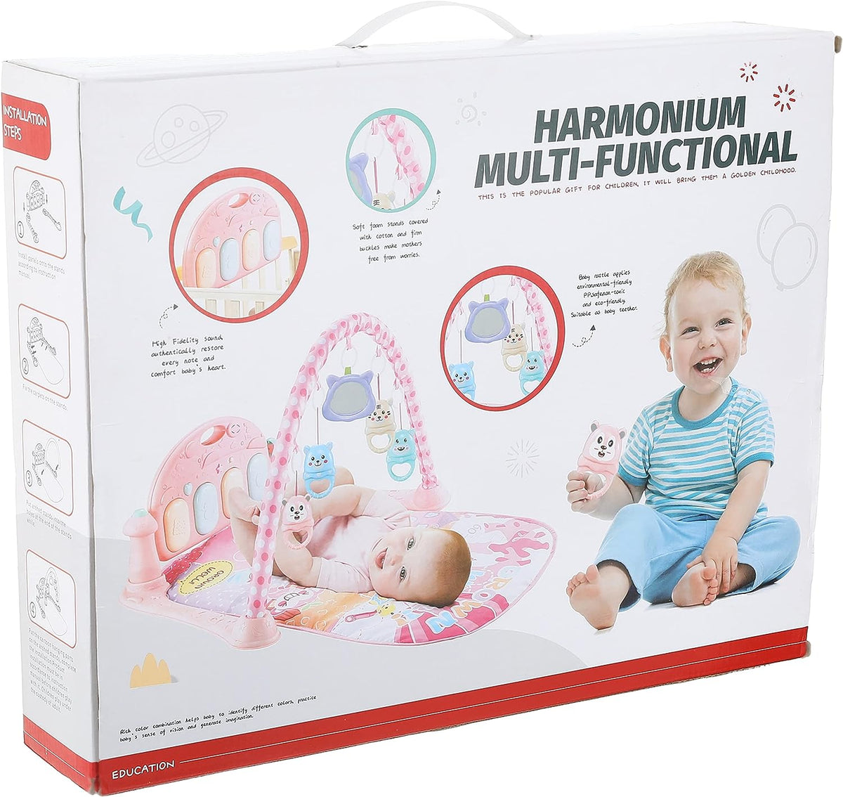 Harmonium Multi-Functional Baby Play Mat With Rattles