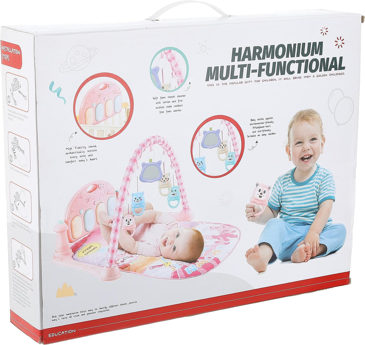 Harmonium Multi-Functional Baby Play Mat With Rattles