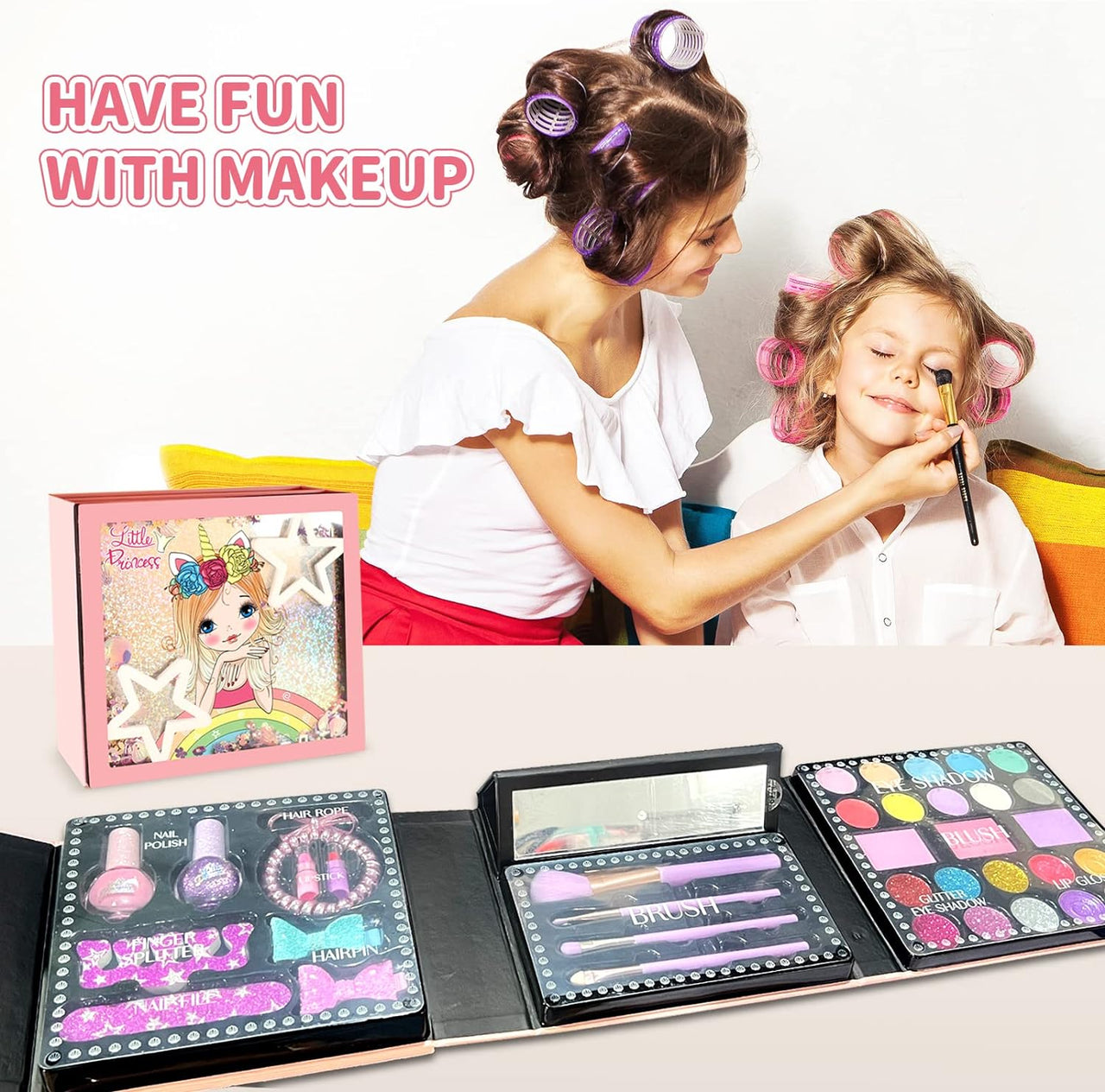 Realistic Little Princess Unique Makeup Kit-37 Pcs