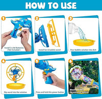 Battery Operated Cartoon Dance Colorful Bubble Gun