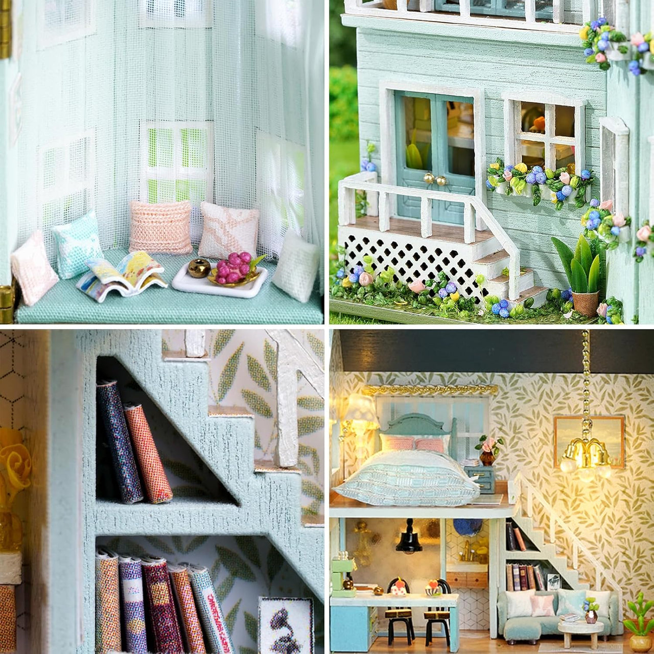 DIY Miniature Warm House With LED Lights