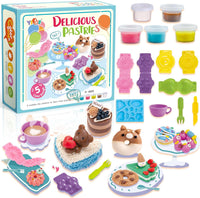 Delicious Pastries Colorful Dough Play Set With Molds