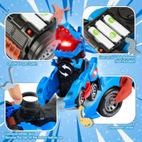 Electric Dinosaur Deformation Variant Car With Lights