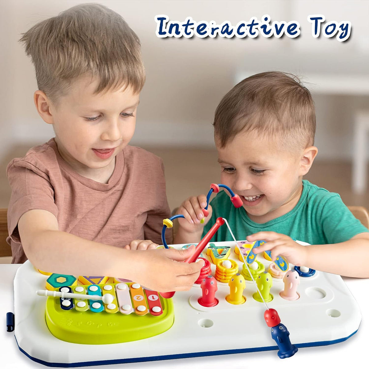 7in1 Multi-Functional Montessori Puzzle Stacking Block Toy