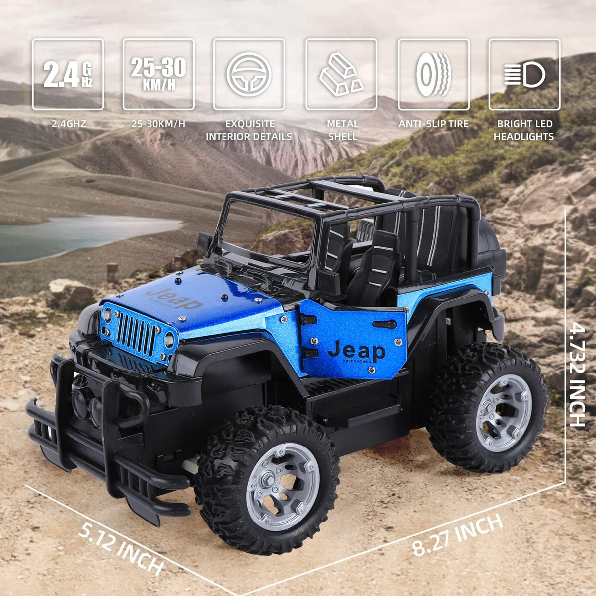 Remote Control Metal Rock Climbing Jeep