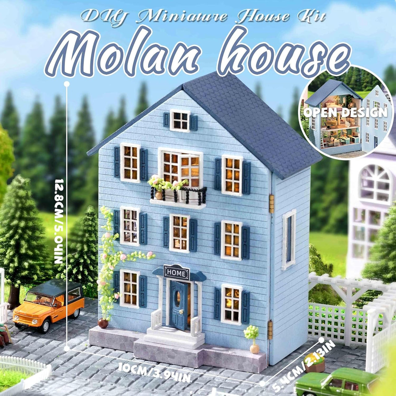 DIY Miniature Molan House With LED Lights