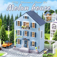 DIY Miniature Molan House With LED Lights