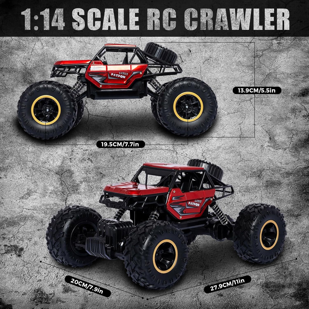 1:14 2.4G RC Alloy Off-Road Climbing Truck
