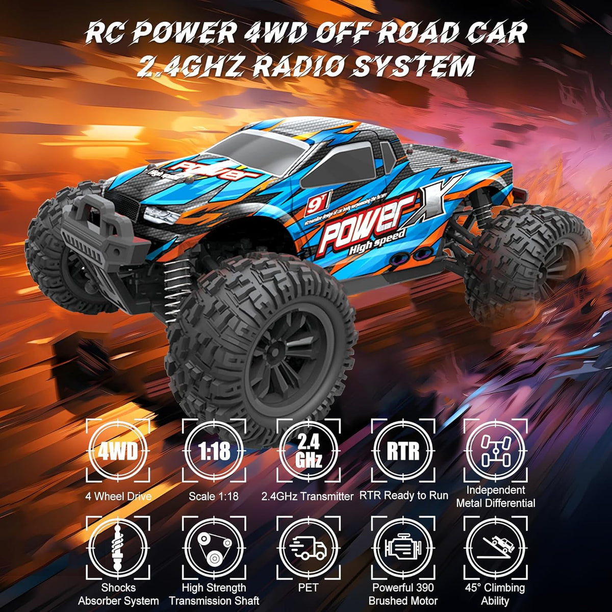 35Km/h RC 1:18 Pathfinder Off-Road Truck