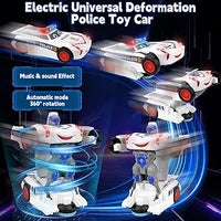 Electronic Deformation Police Car With Light & Sound