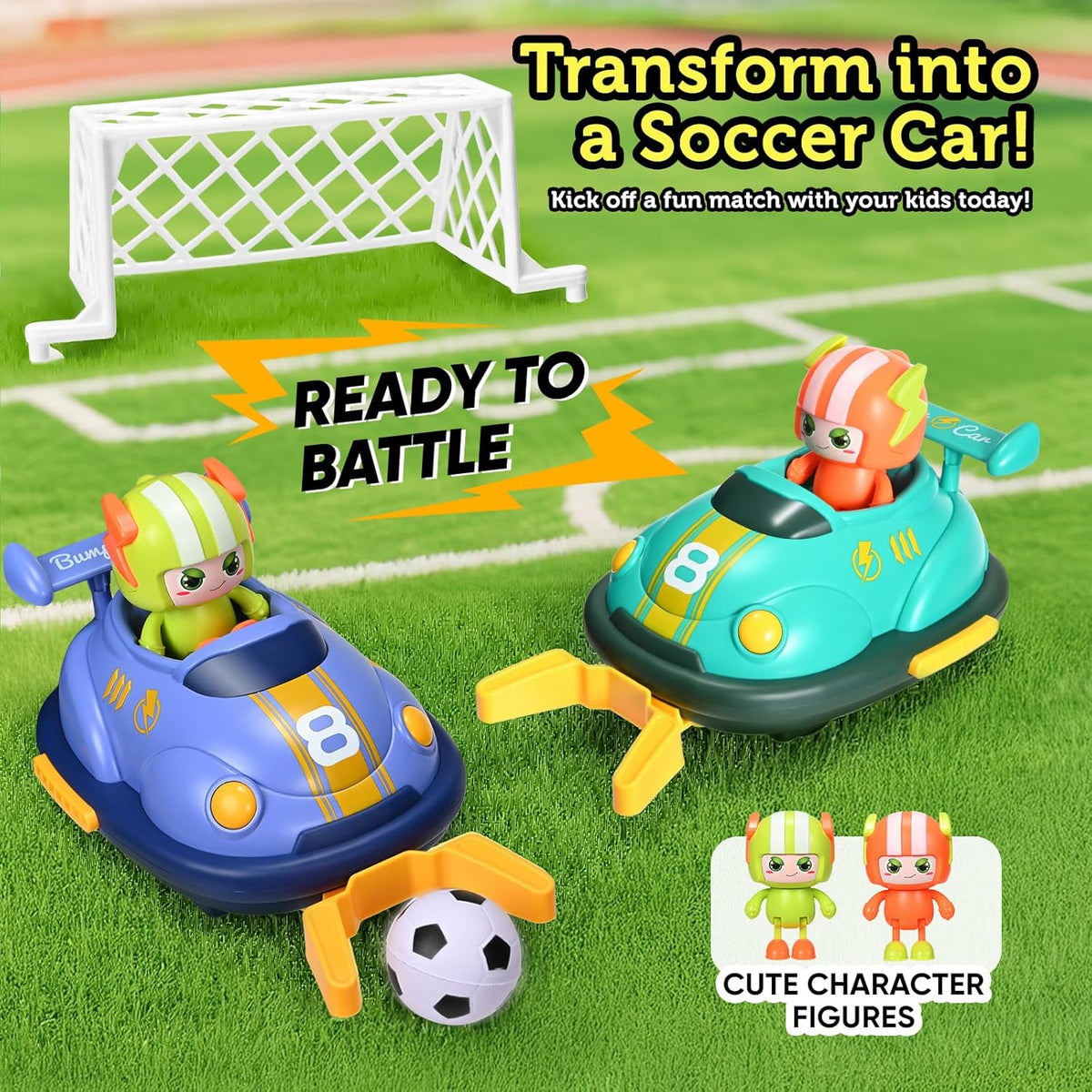 2.4G RC 2Pcs Football Match Bumper Cars