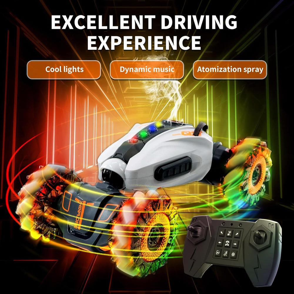 Remote & Gesture Control Dual Form Spray Stunt Twist Car