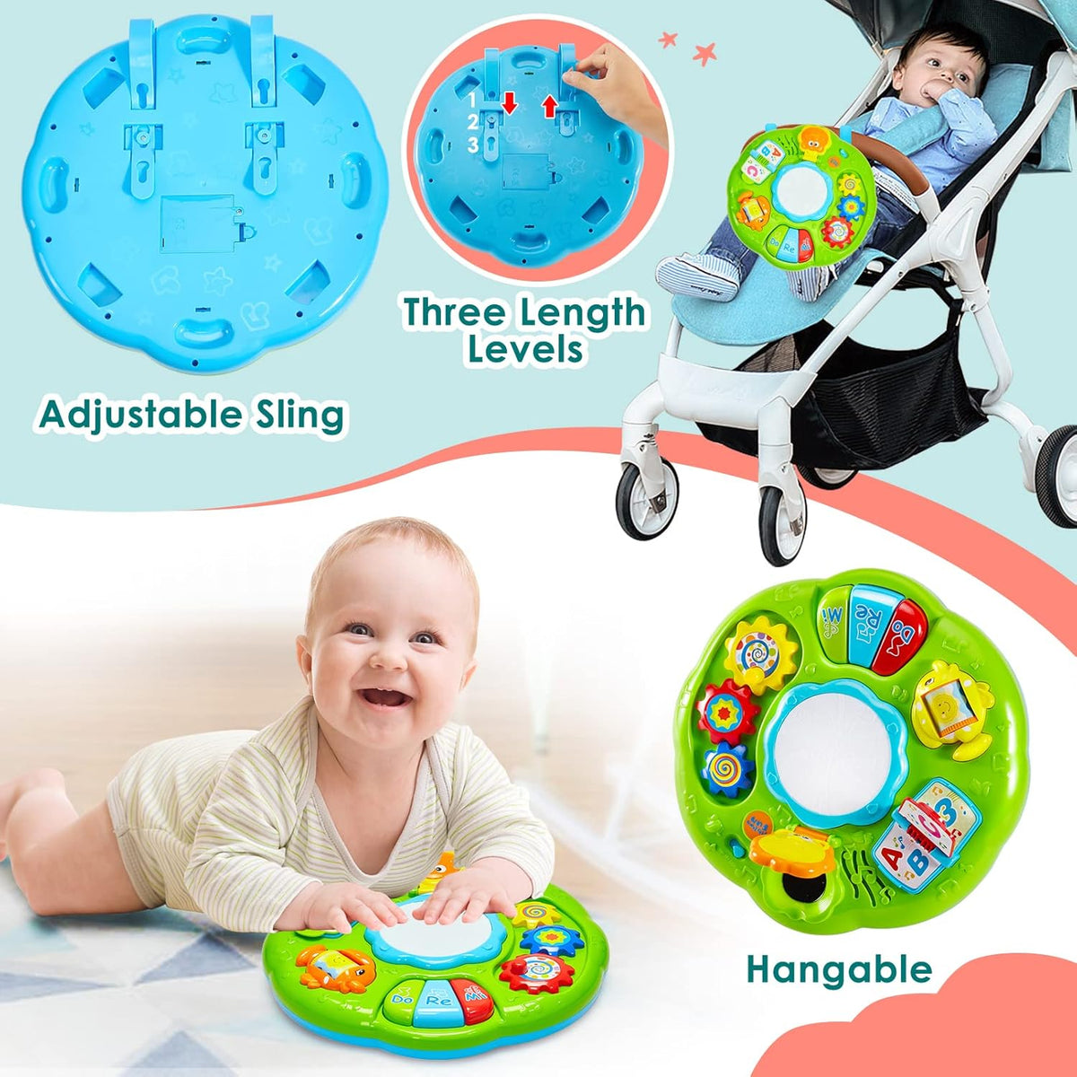 2in1 Toddlers Musical Activity Table