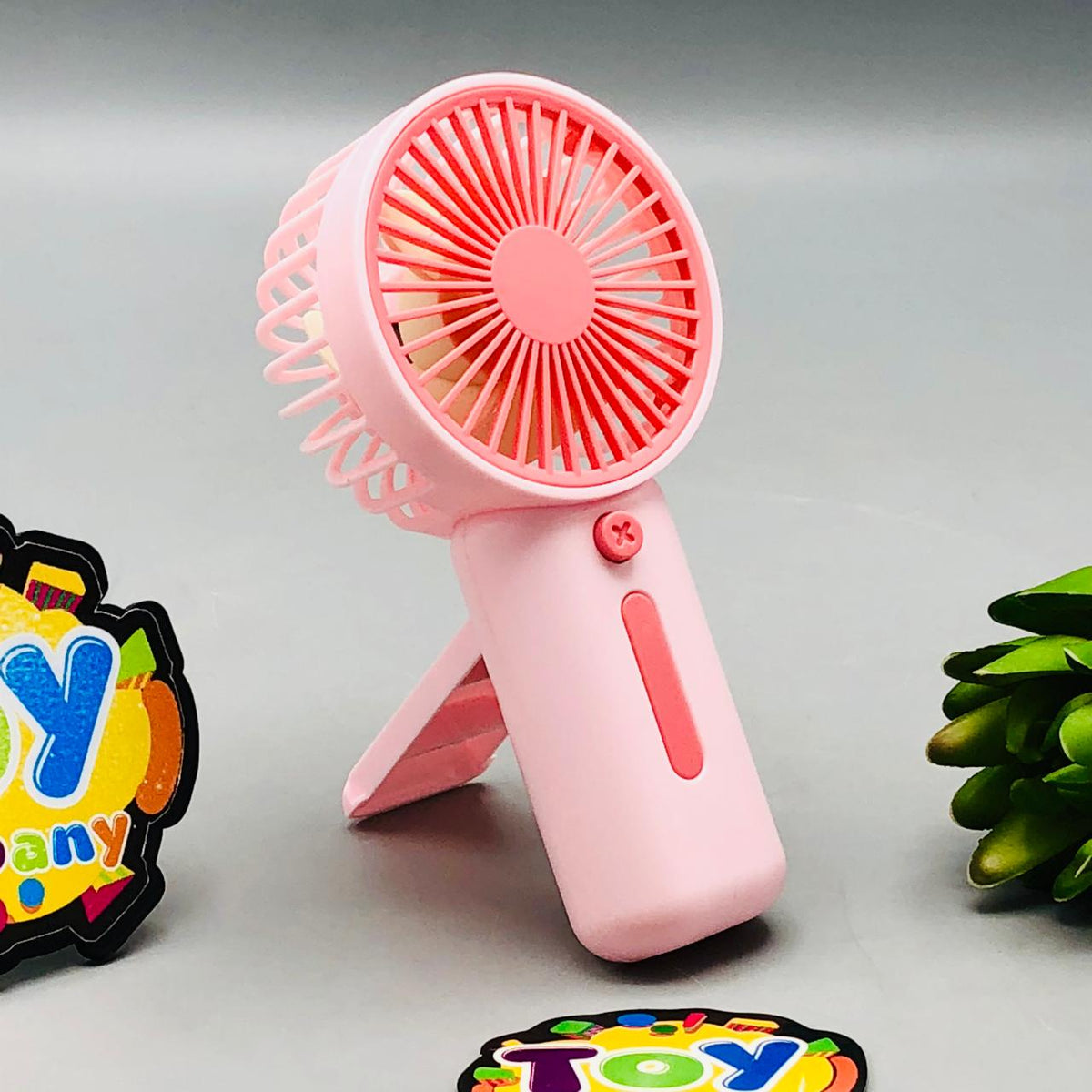Mini Handheld Fan With Deploy-able Support