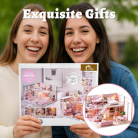 DIY Miniature Girlish Cute Home With LED Lights