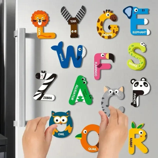 Montessori Jigsaw Magnetic Alphabet Puzzle Pieces