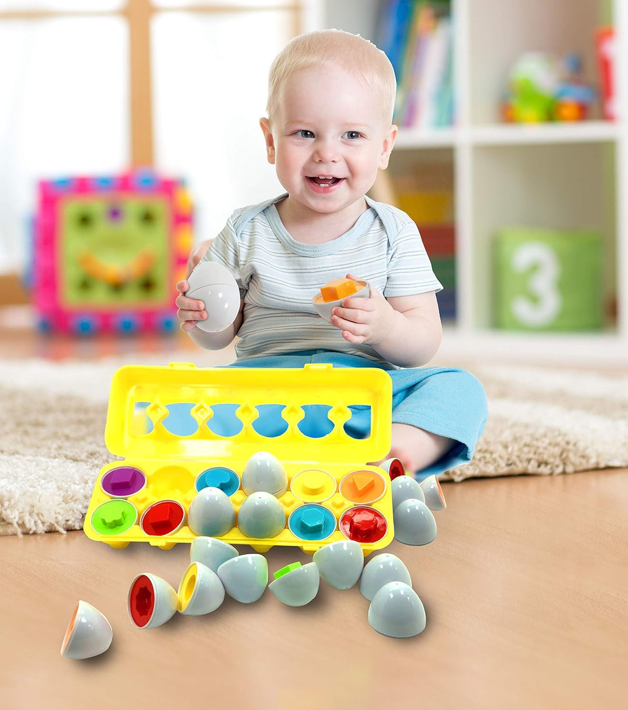 12Pcs Match Smart Eggs-Toy