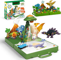 DIY Creative Dinosaur Projection & Puzzle Board With Storage Box