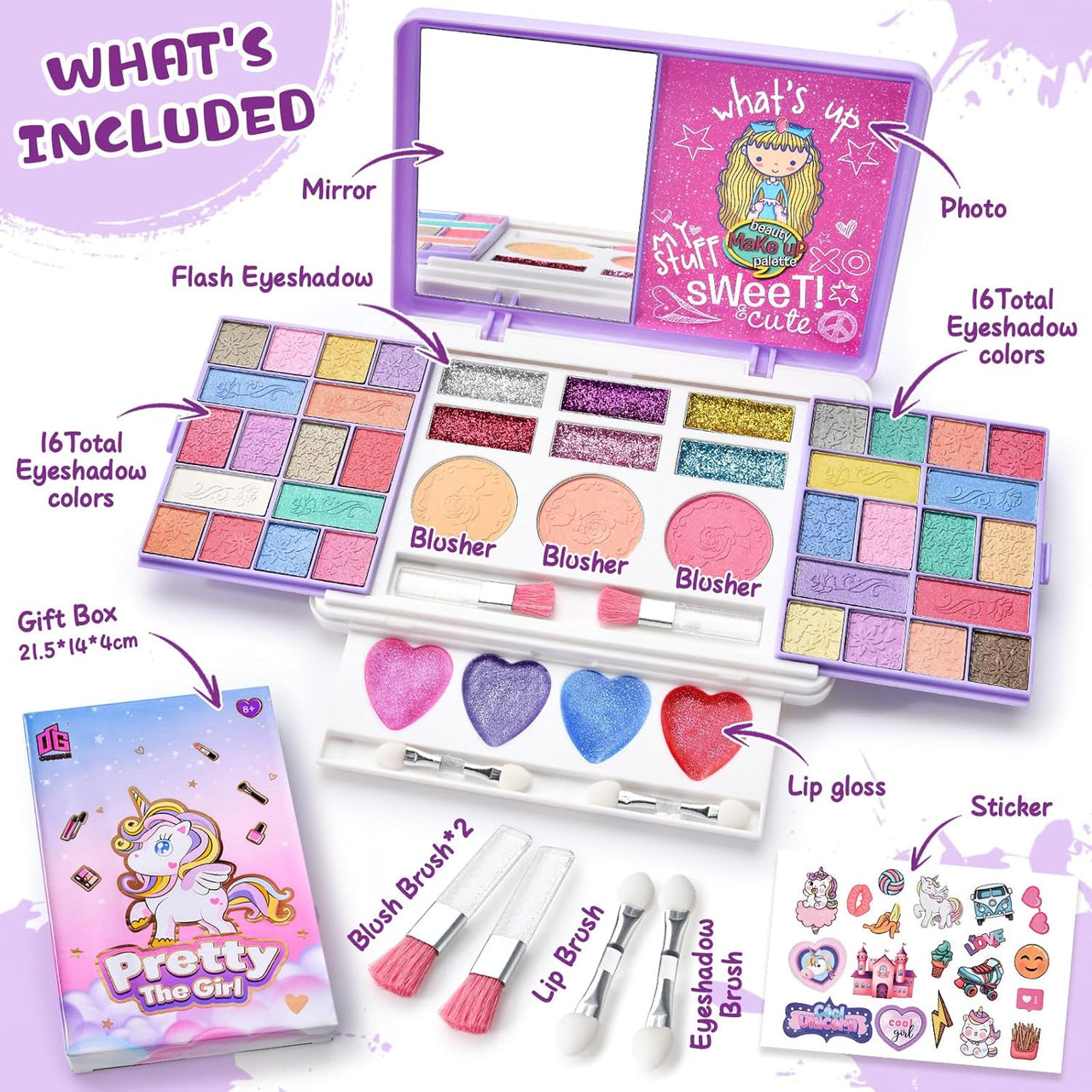 Realistic Unicorn Pretty Mini Makeup Kit
