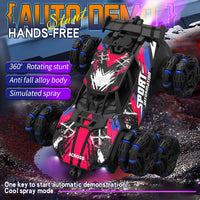 2.4GHz RC Alloy 6 Wheels Stunt Spray Car