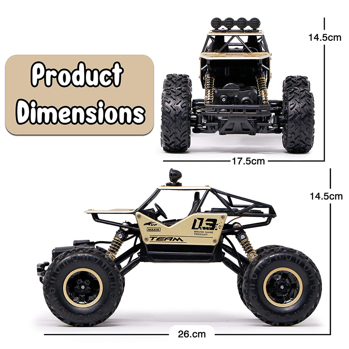 Rechargeable 4WD R/C Rock Climber Monster Truck