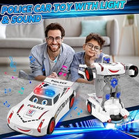 Electronic Deformation Police Car With Light & Sound