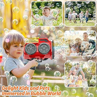 139 Holes Sprinkler Bubble Gun With LED Lights