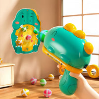 Manual Dinosaur Sticky Ball Shooting Gun With Plush Target
