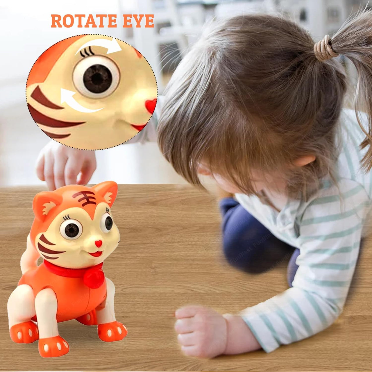 Cute Electric Walking Light & Musical Tiger