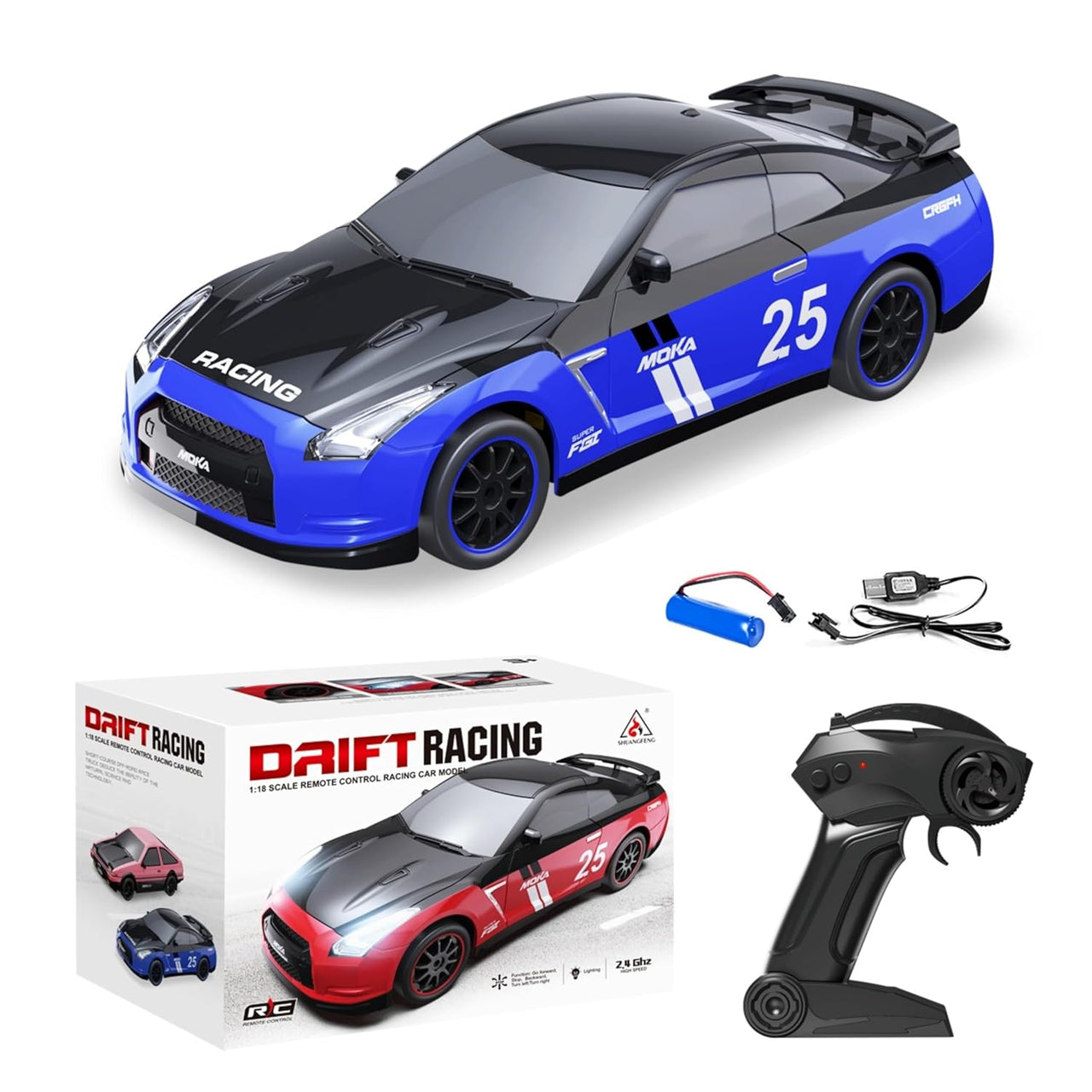 2.4GHz RC Mini Nissan GTR Drifting Car