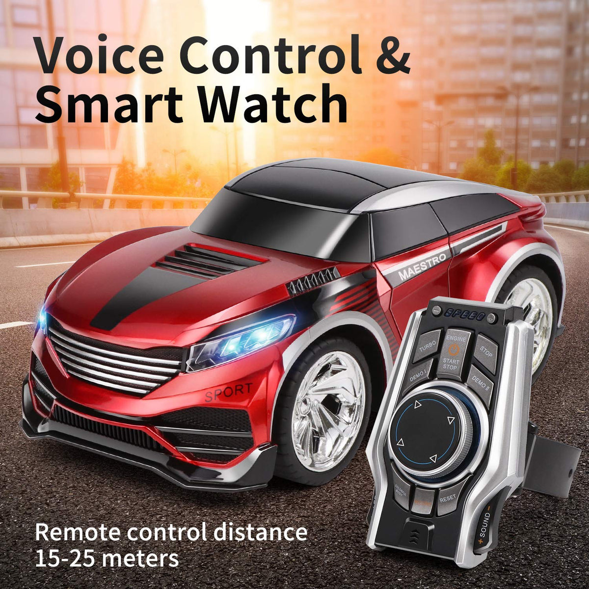 Voice Command R/C Car with Smart Watch Control