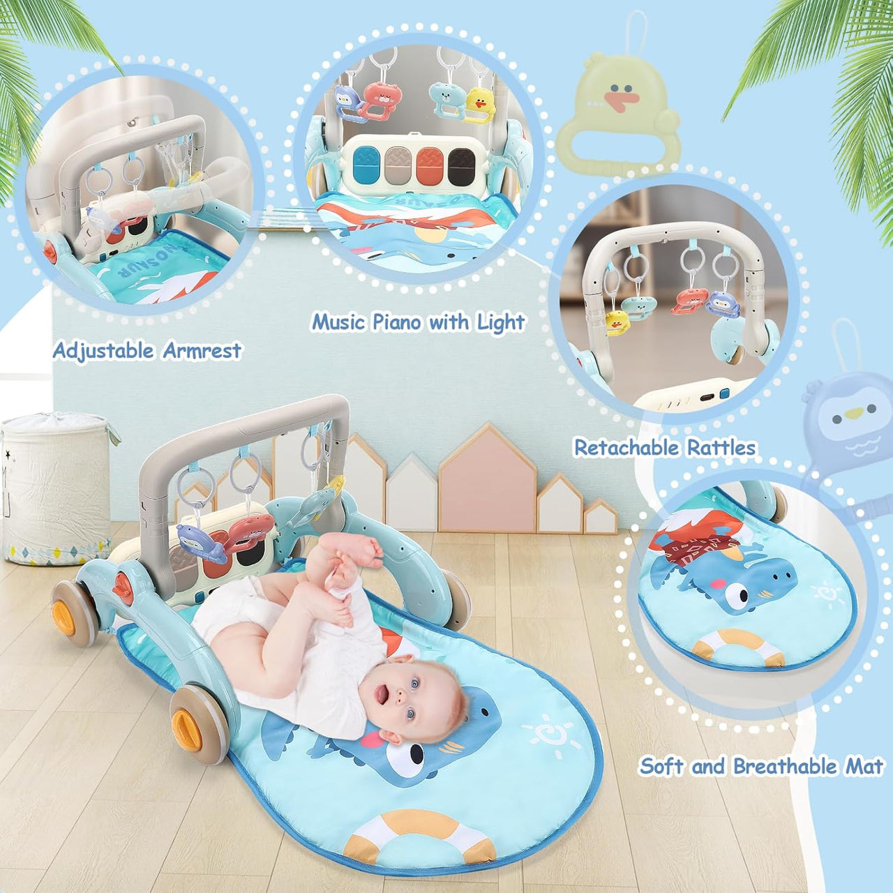 Multi-functional Baby Fitness Walker
