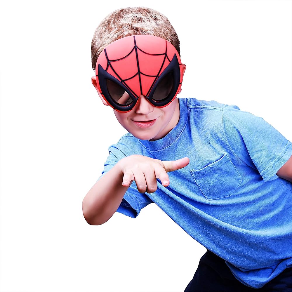 Children's Spiderman Frame Sunglasses - 1Pc