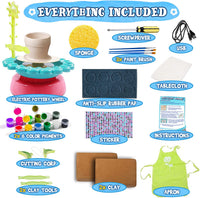 Kids Pottery Wheel and Painting Kit