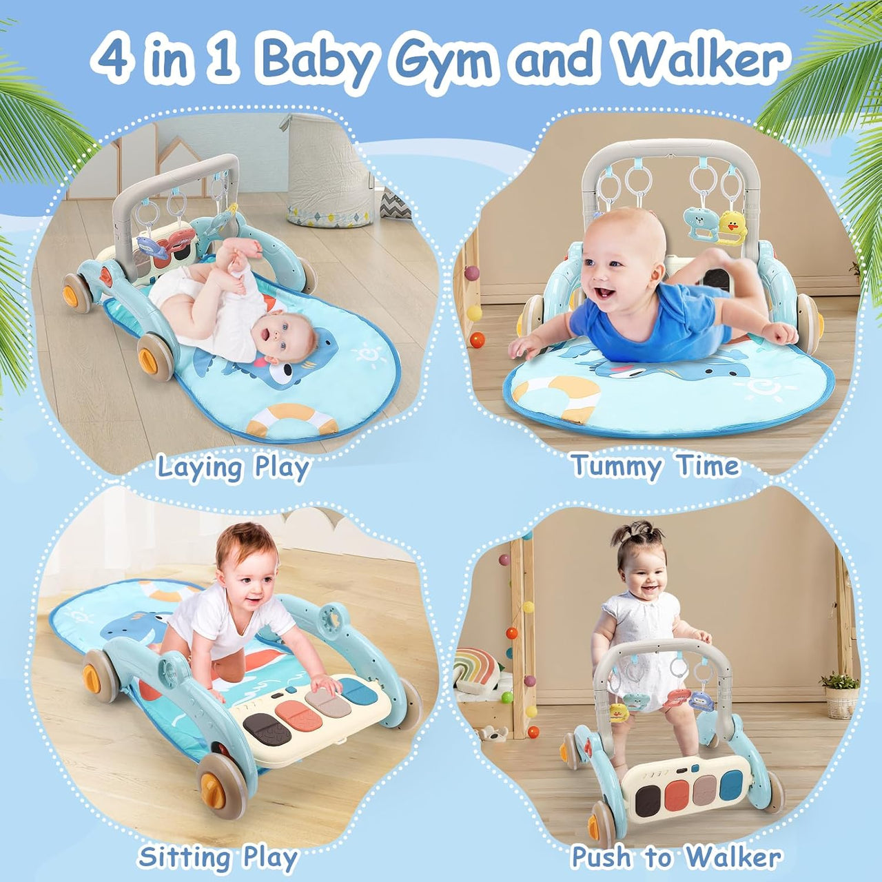 Multi-functional Baby Fitness Walker