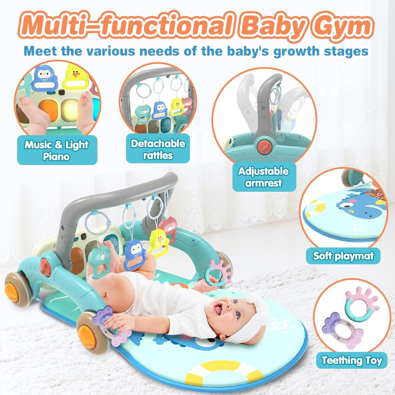 Multi-functional Baby Fitness Walker