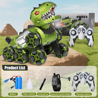 Remote & Gesture Control 8 Wheels Stunt Spray Dinosaur
