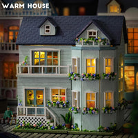 DIY Miniature Warm House With LED Lights