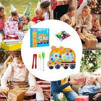 Wooden Car Pincer Bead Game For Toddlers