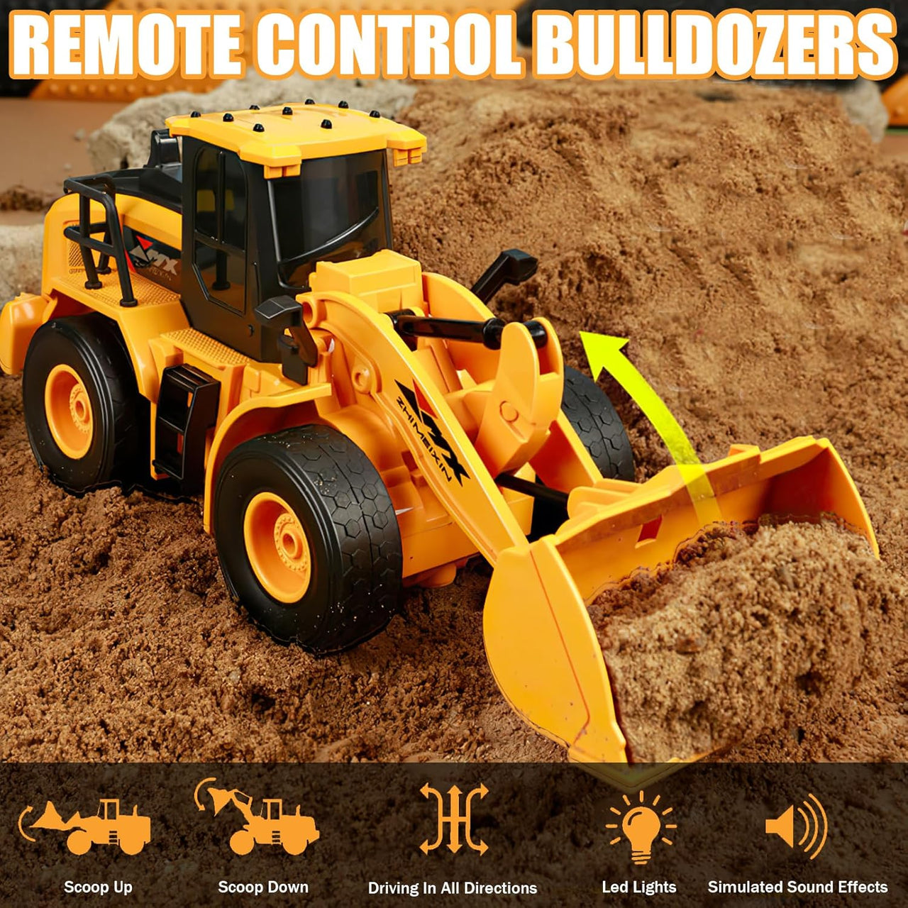 2.4G Remote Control Bulldozer With Lights