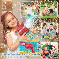 10 Holes Automatic Colorful Bubble Machine